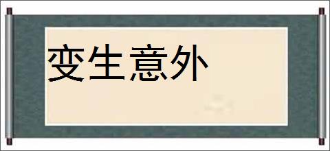 变生意外的意思,及其含义,变生意外基本解释