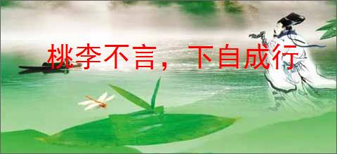 桃李不言，下自成行