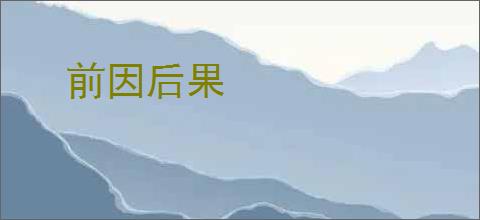 前因后果