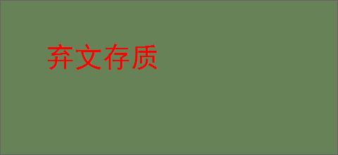 弃文存质