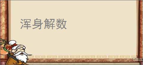 浑身解数