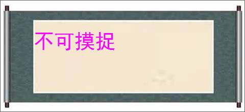 不可摸捉