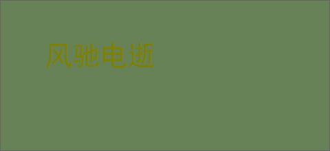 风驰电逝