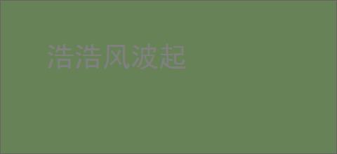 浩浩风波起