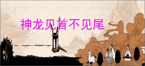 神龙见首不见尾