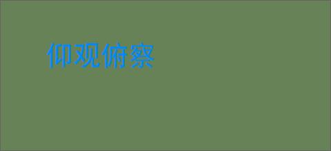 仰观俯察