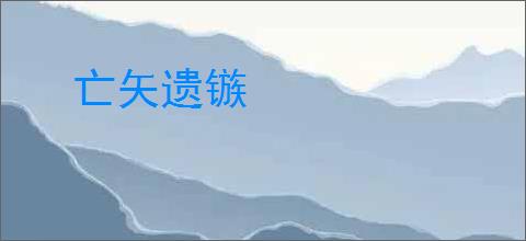 亡矢遗镞