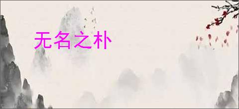 无名之朴