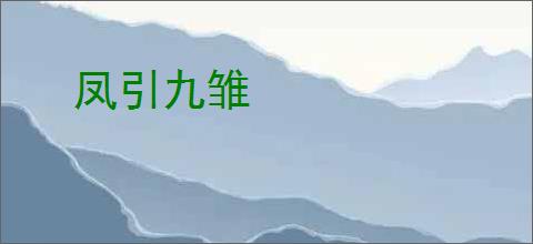 凤引九雏
