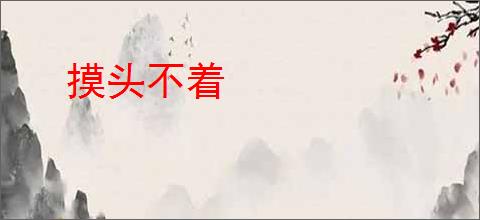 摸头不着
