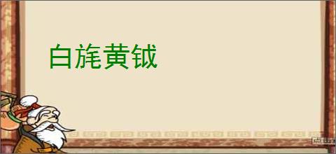 白旄黄钺