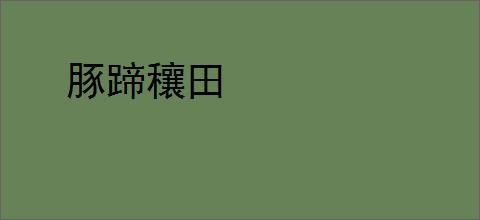 豚蹄穰田