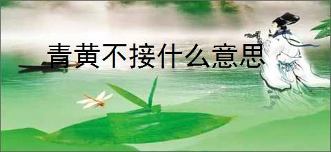青黄不接什么意思