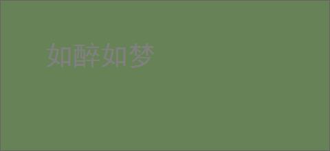 如醉如梦