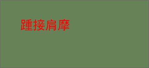 踵接肩摩
