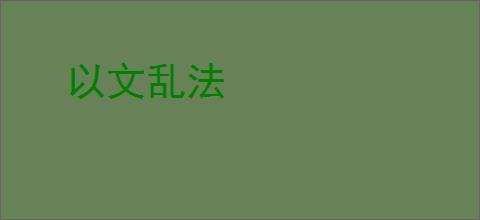 以文乱法
