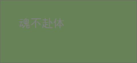 魂不赴体