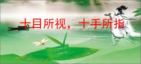 十目所视，十手所指