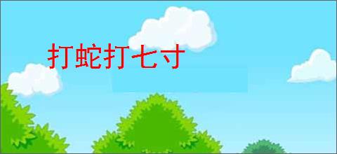 打蛇打七寸