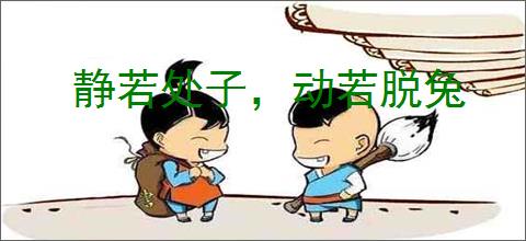 静若处子，动若脱兔