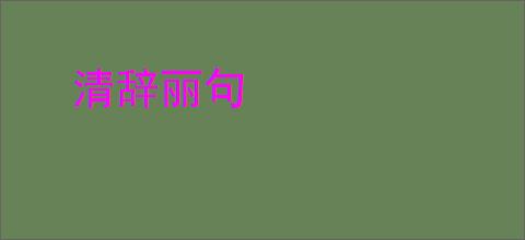 清辞丽句