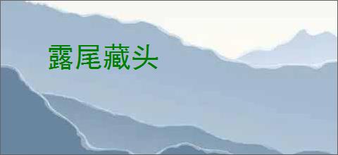 露尾藏头