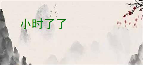 小时了了