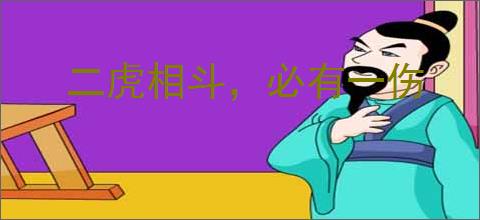 二虎相斗，必有一伤